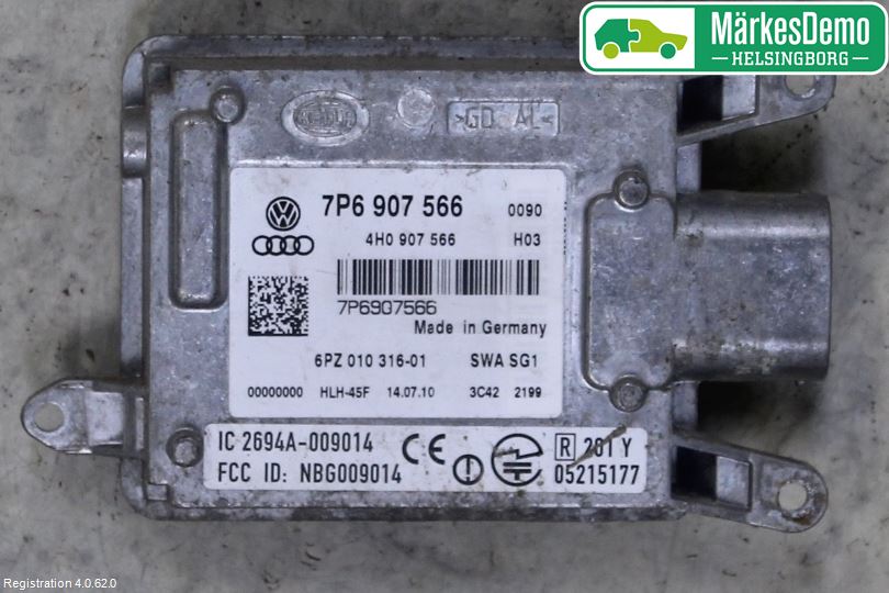 Volkswagen VW TOUAREG 7P 11-18 Sensor Kollisjonsbeskyttelse