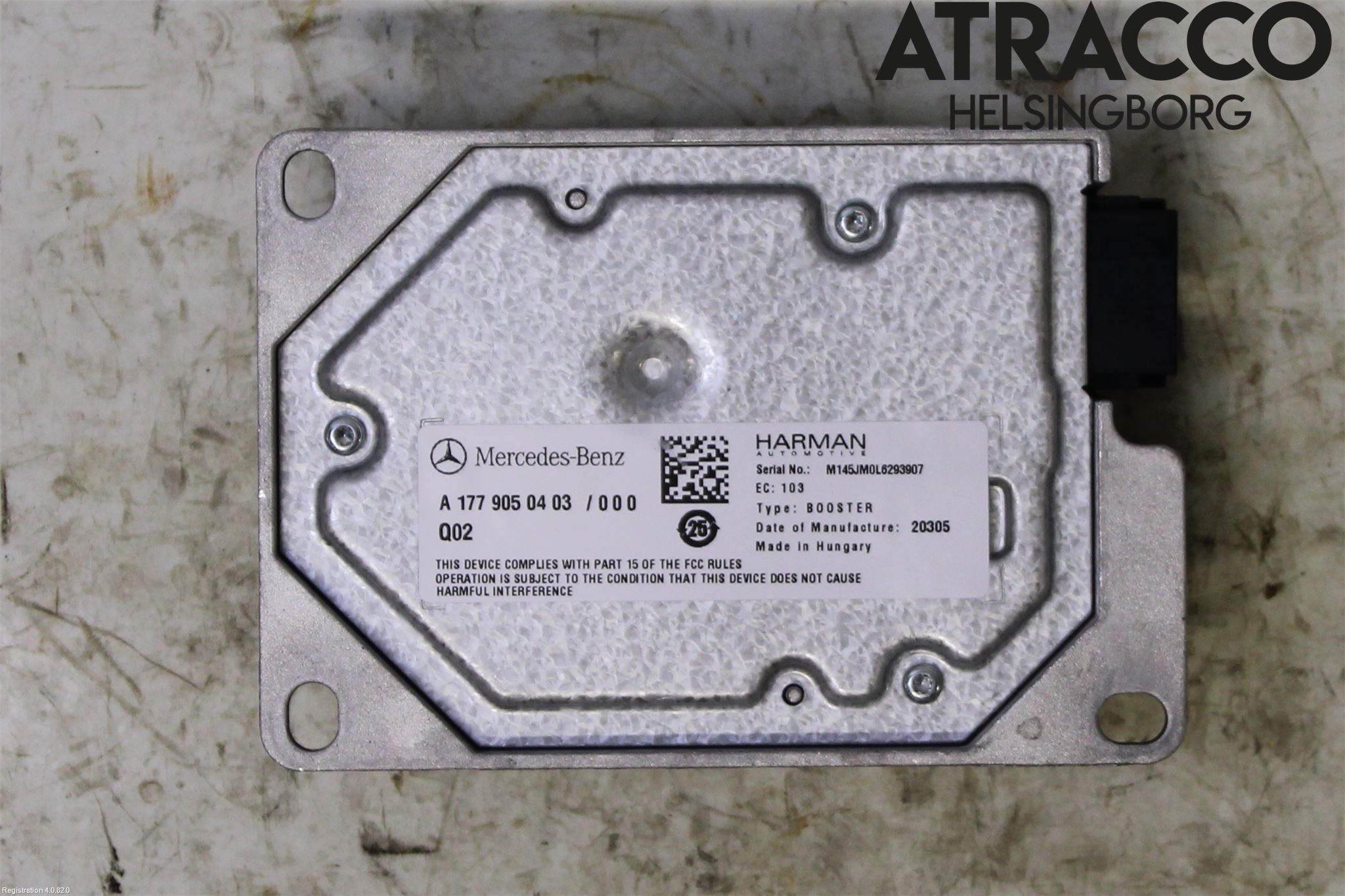 Mercedes-Benz MB CLA-KLASS (C118/X118) 19- Stereo Forsterker