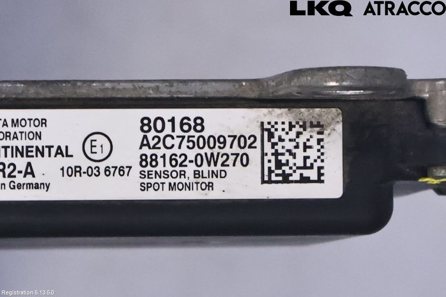 Toyota PRIUS (ZVW50) 16-21 Sensor Kollisjonsbeskyttelse
