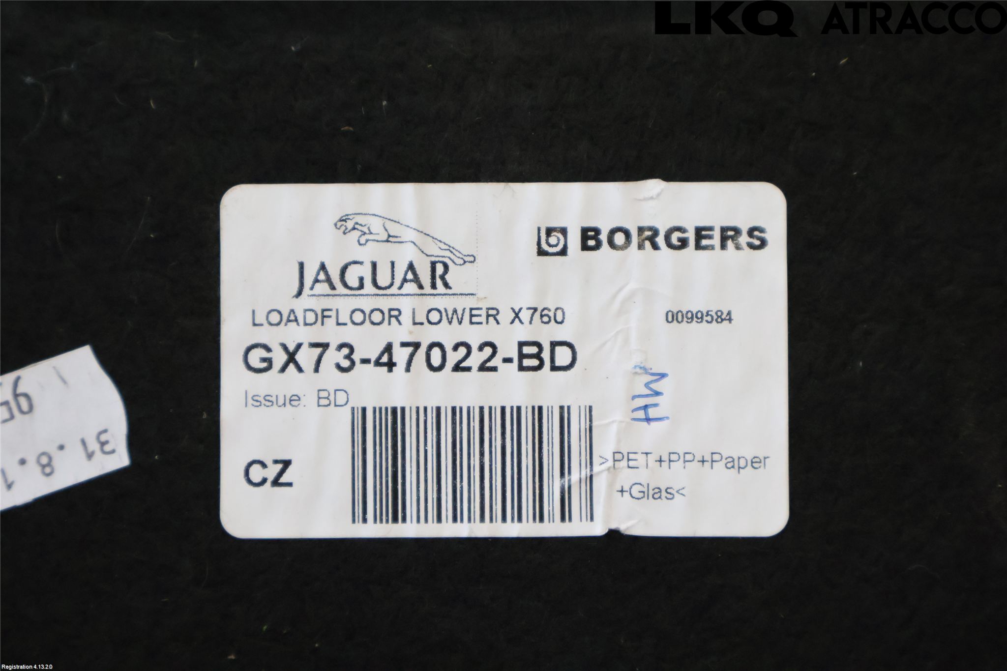 Jaguar XE (X760) 15-24 Innr Bagasjeromkledsel
