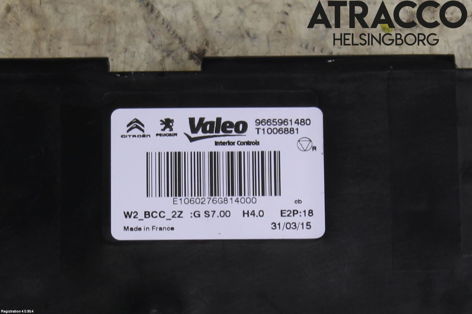 Peugeot 508 11-18 Varme Ac Betjening-Display