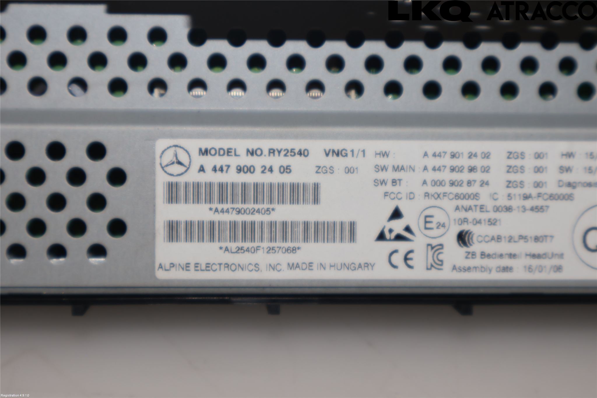 Mercedes-Benz MB VITO/V-KLASS (W640,W447,W448) 14- Stereo Radio Med Cd