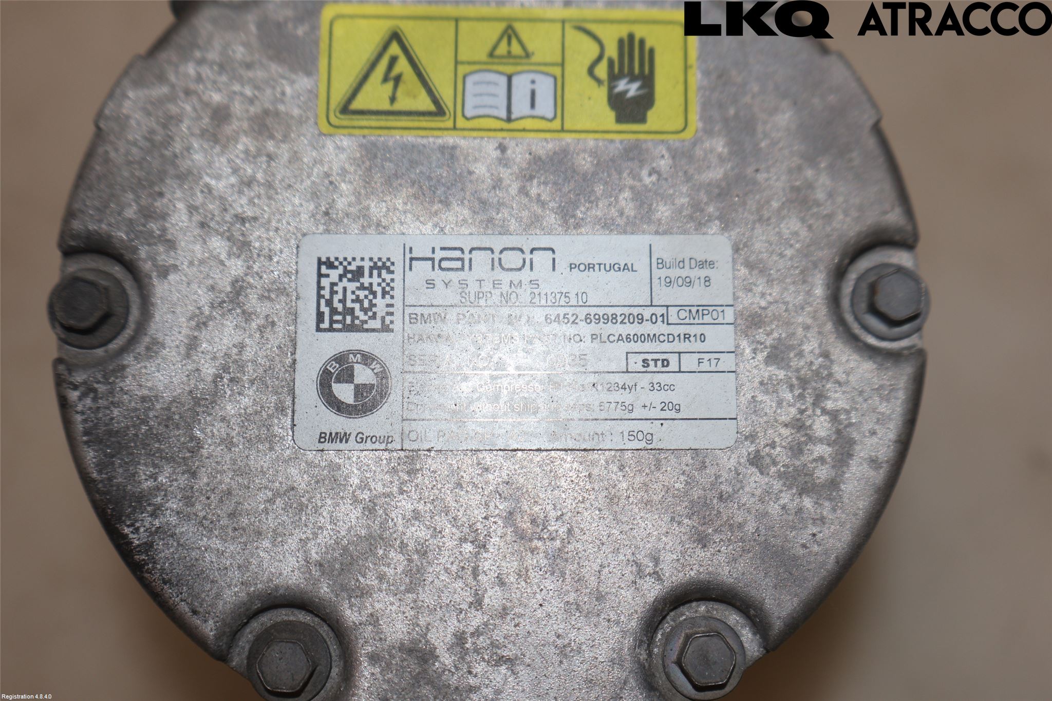 BMW 5 G30/G31/F90 17-23 Varme Ac Kompressor