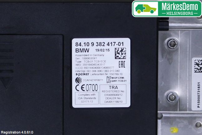 BMW X5 F15 13-18 Styreenhet Øvrig