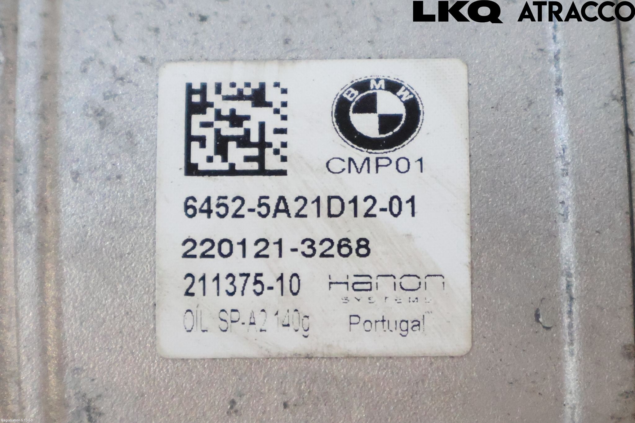 Mini COUNTRYMAN F60 17-23 Varme Ac Kompressor