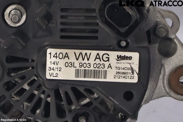 Volkswagen VW GOLF VI 09-13 Dynamo