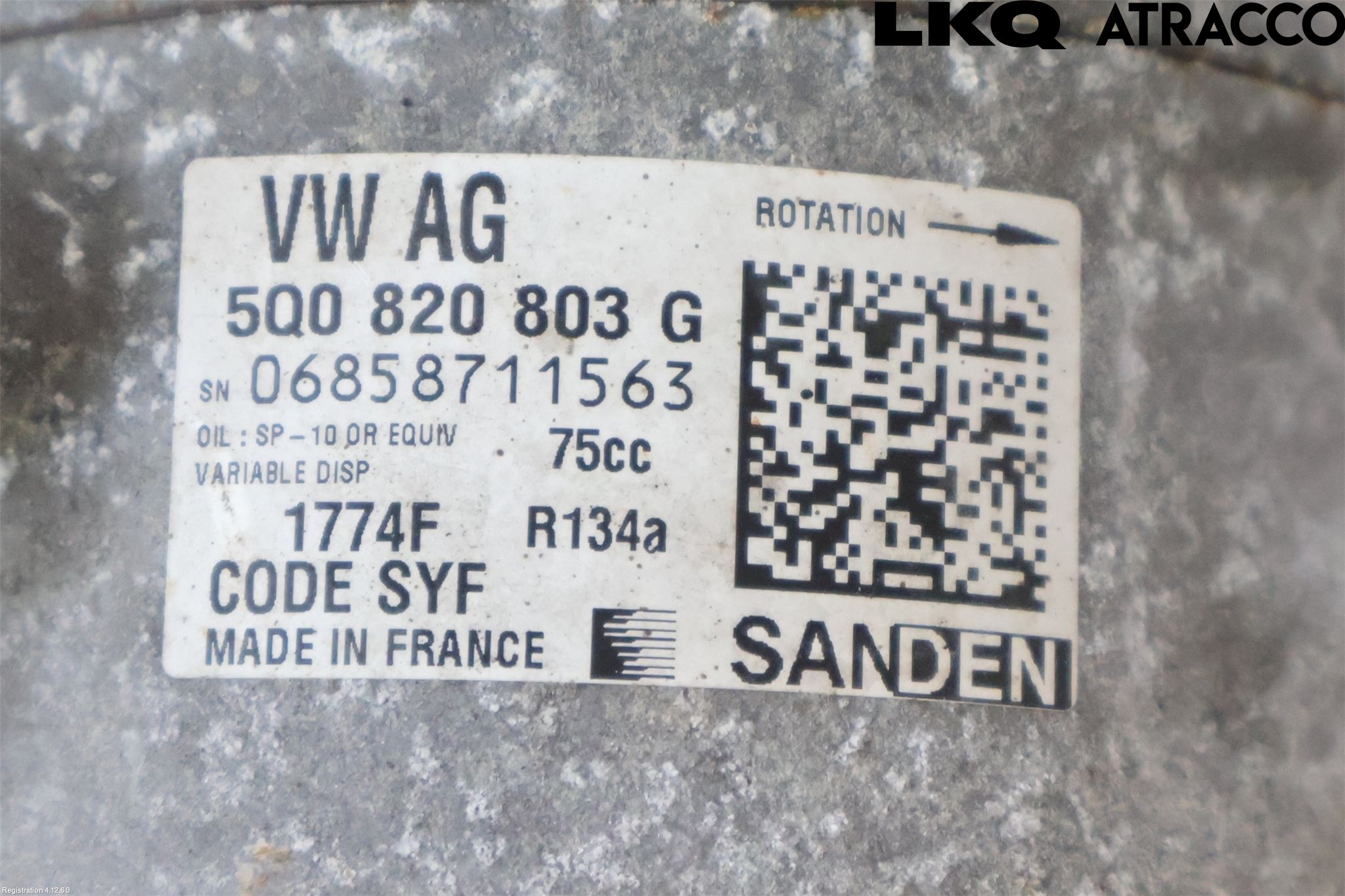Skoda OCTAVIA (5E) 13-20 Varme Ac Kompressor