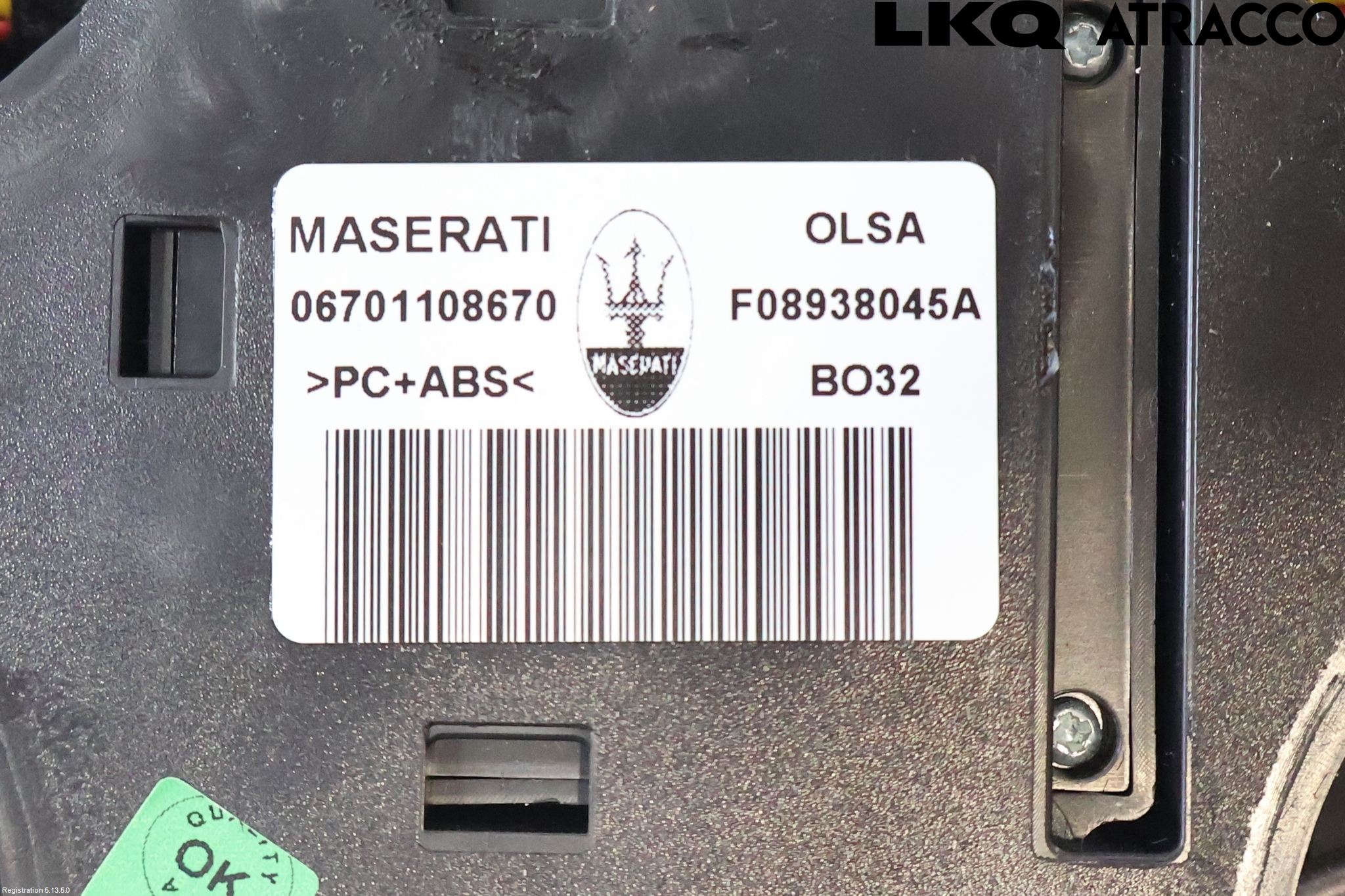 Maserati QUATTROPORTE Innr Taklys