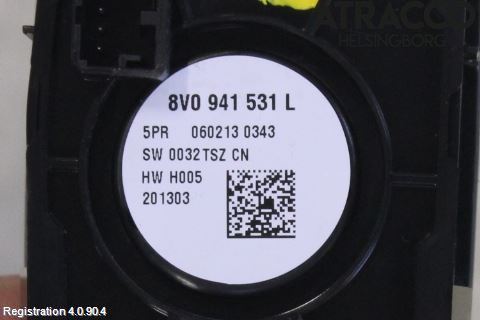 Audi A3/S3 8V 13-20 Bryter Hovedlys