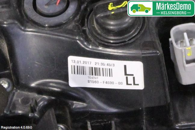 Toyota C-HR 16-23 Baklykt Venstre