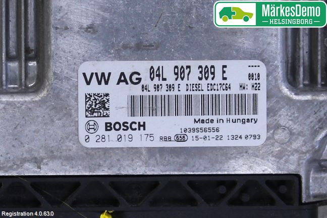 Volkswagen VW GOLF SPORTSVAN 15-20 Styreenhet Dieselpumpe