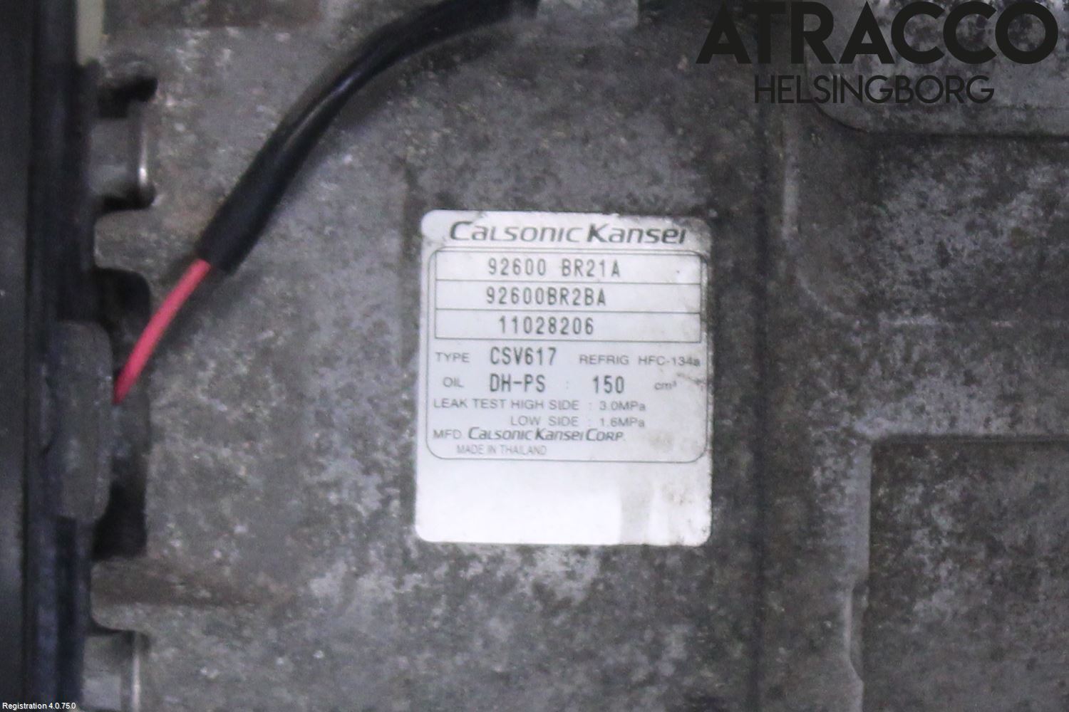 Nissan QASHQAI 10-14 Varme Ac Kompressor