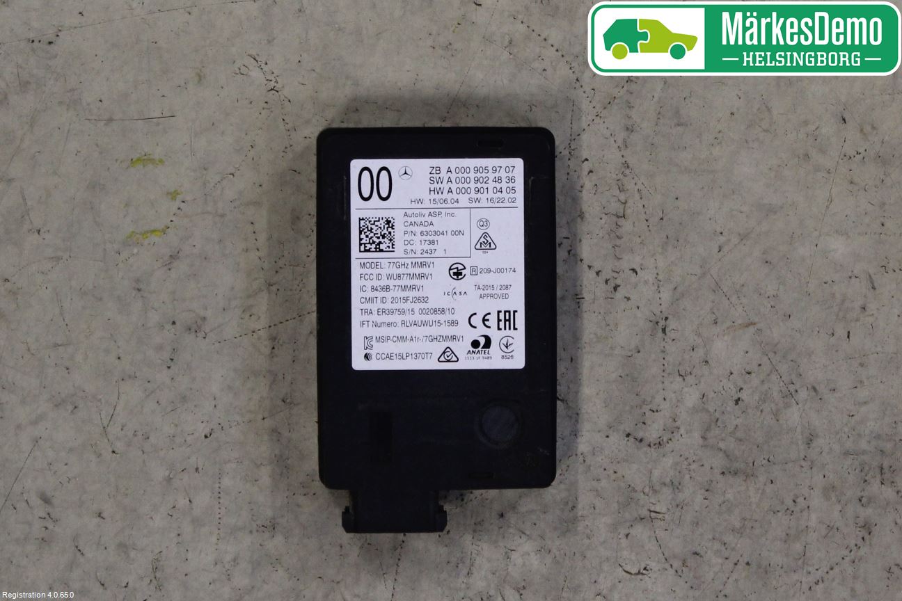 Mercedes-Benz MB E-KLASS (W213) 16-23 Sensor Kollisjonsbeskyttelse