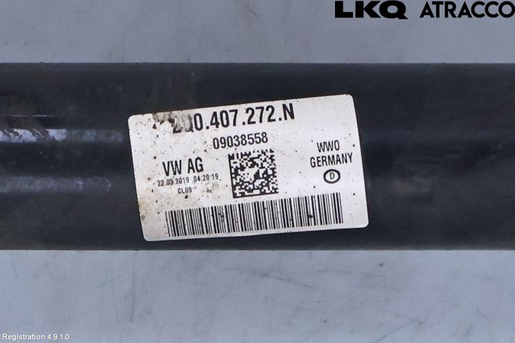 Volkswagen VW POLO VI 18->> Drivaksel Foran Kompl Høyre