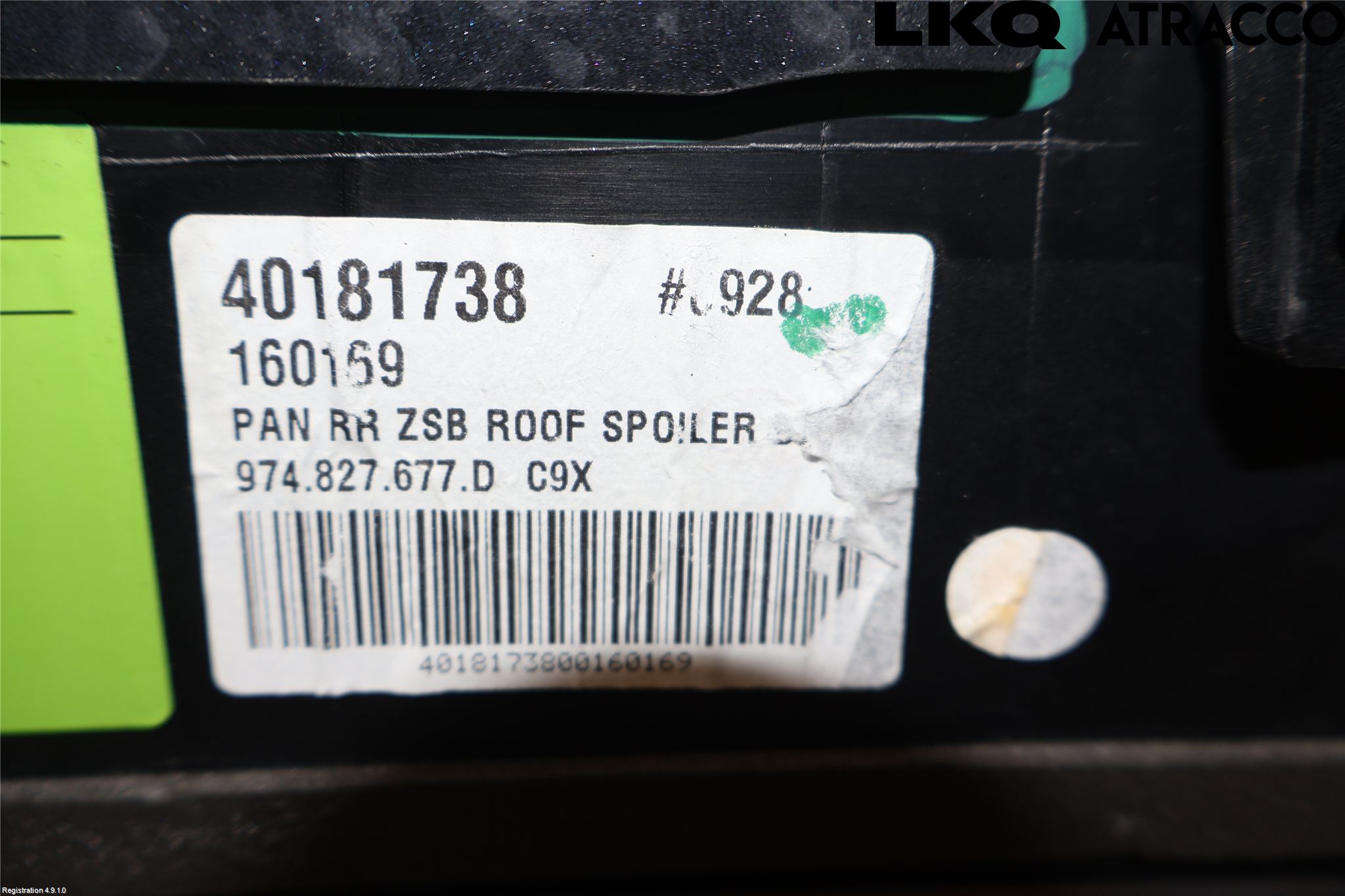 Porsche PANAMERA 09- Spoiler Bakluke