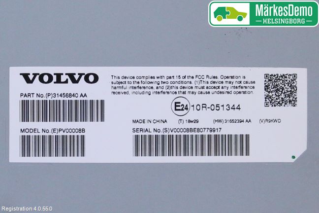 Volvo XC40/RECHARGE 18- Stereo Forsterker
