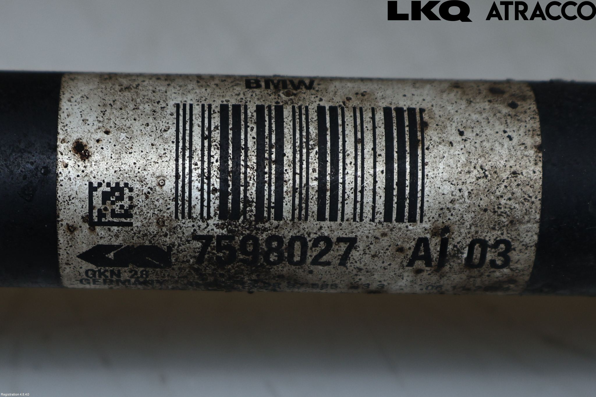 BMW X3 F25 10-17 Drivaksel Foran Kompl Venstre