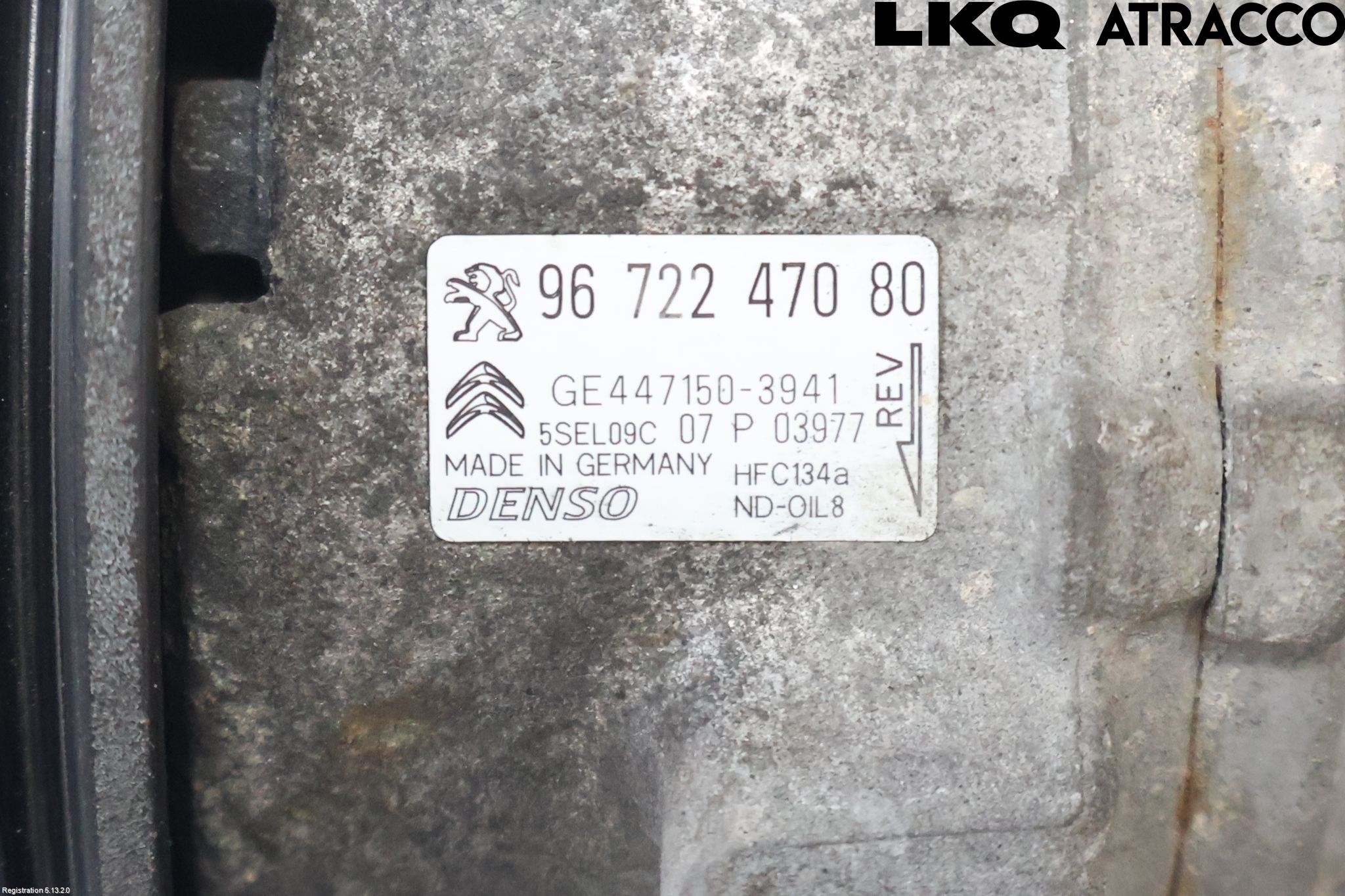 Peugeot 208 12-15 Varme Ac Kompressor