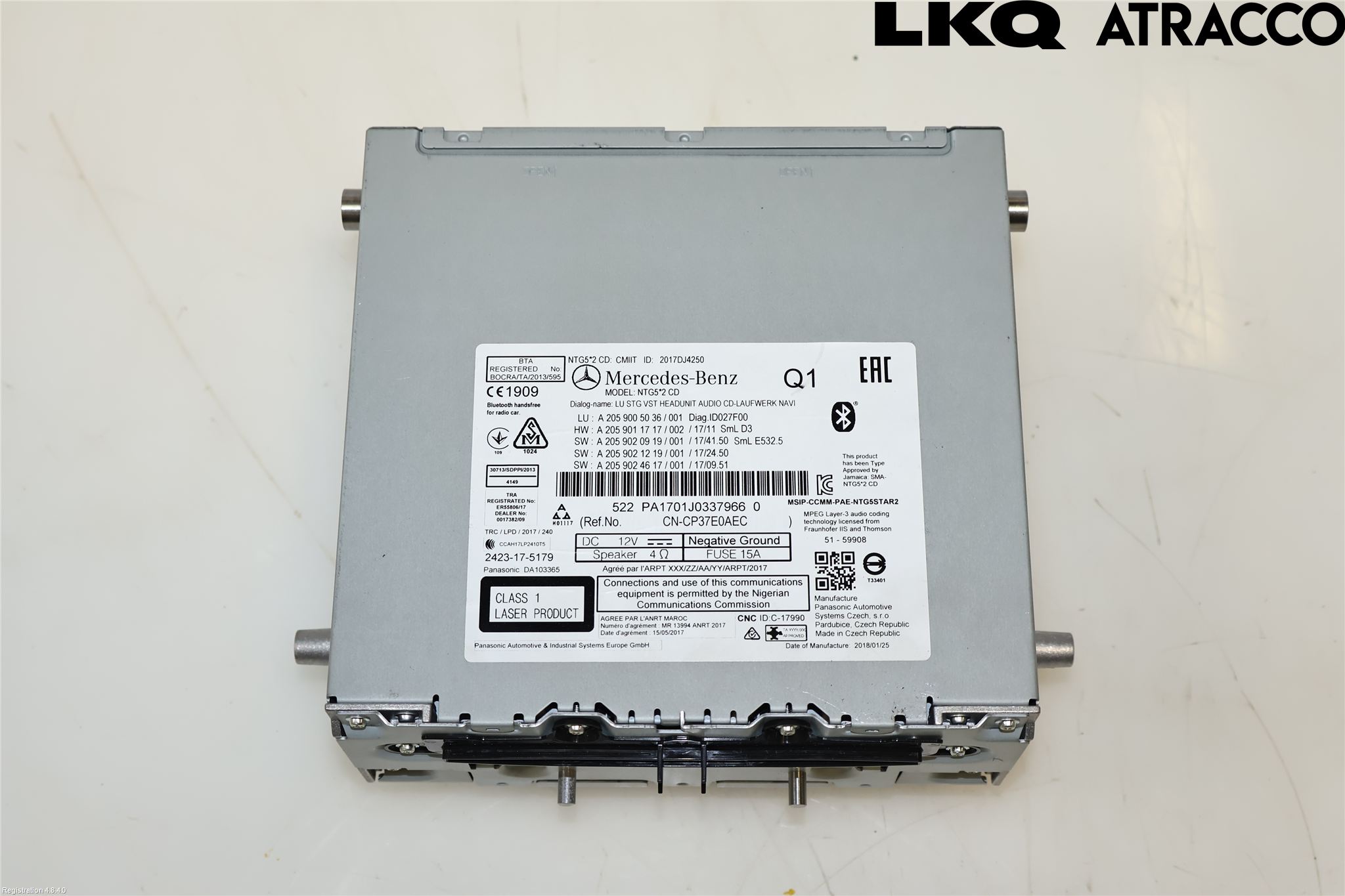 Mercedes-Benz MB GLC-KLASS (X253/C253) 15-22 Stereo Radio Med Cd