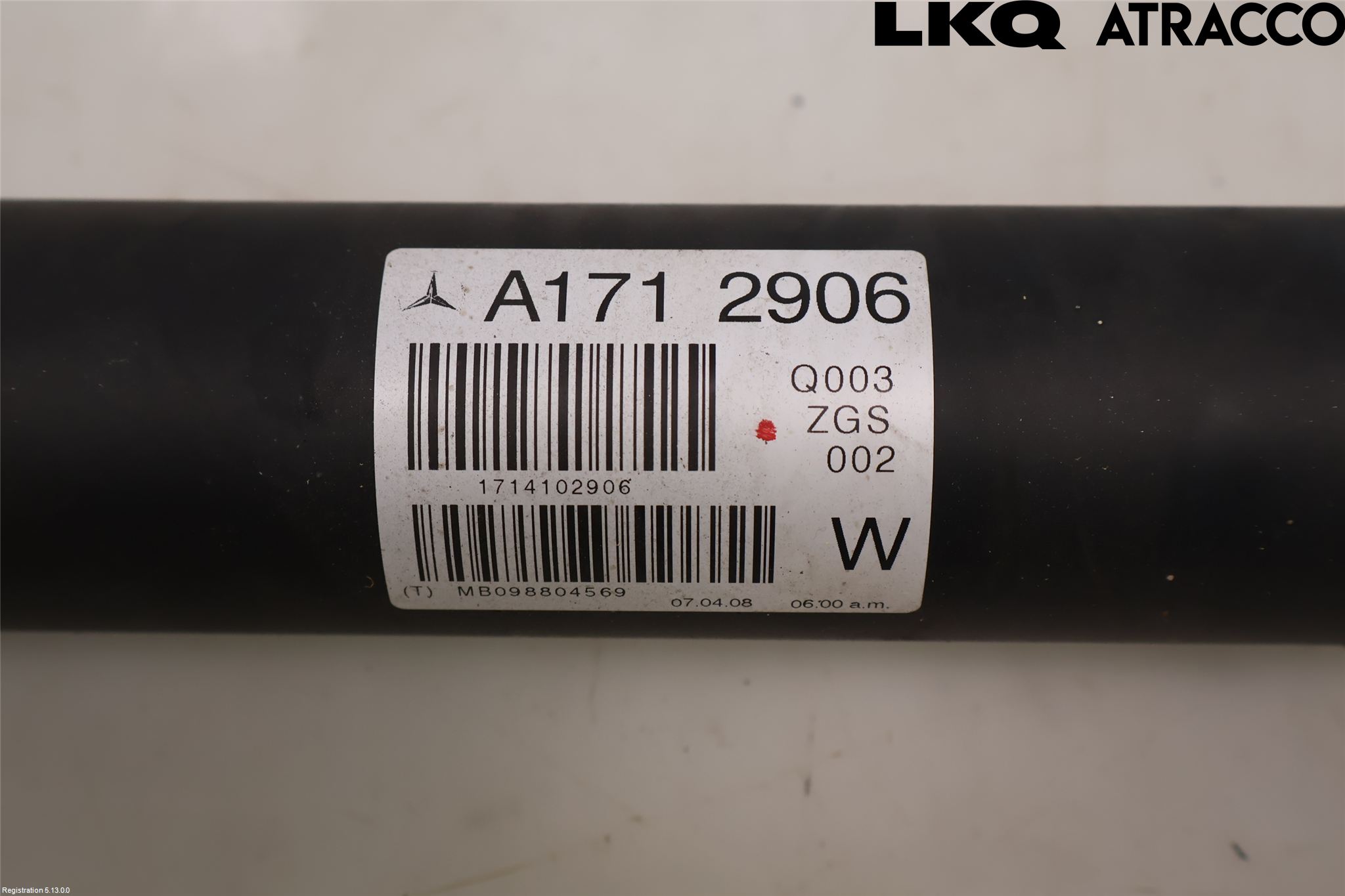 Mercedes-Benz MB SLK 200-350 (R171) 05-11 Mellomaksel Kompl
