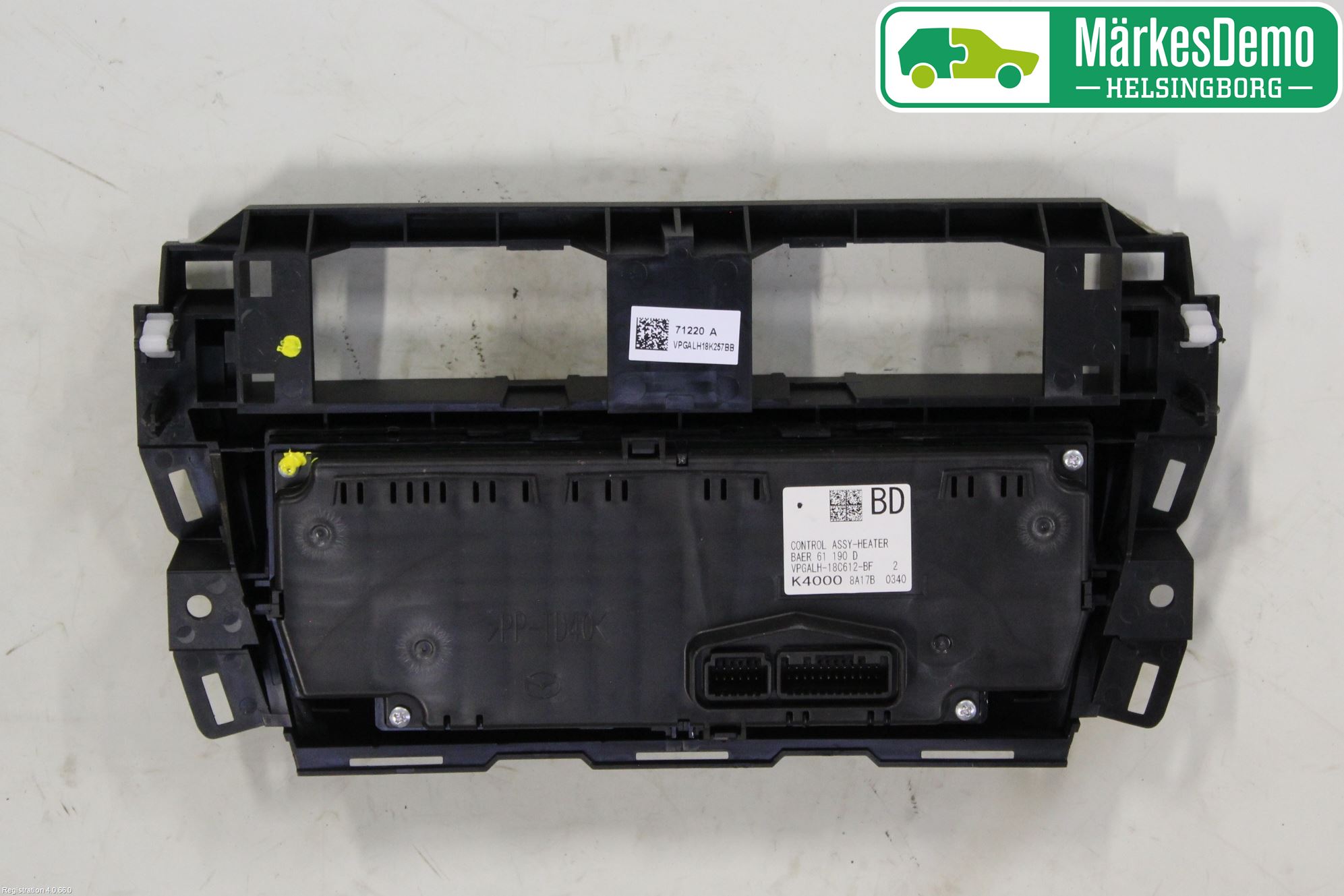 Mazda 3 III 14-19 Varme Ac Betjening-Display