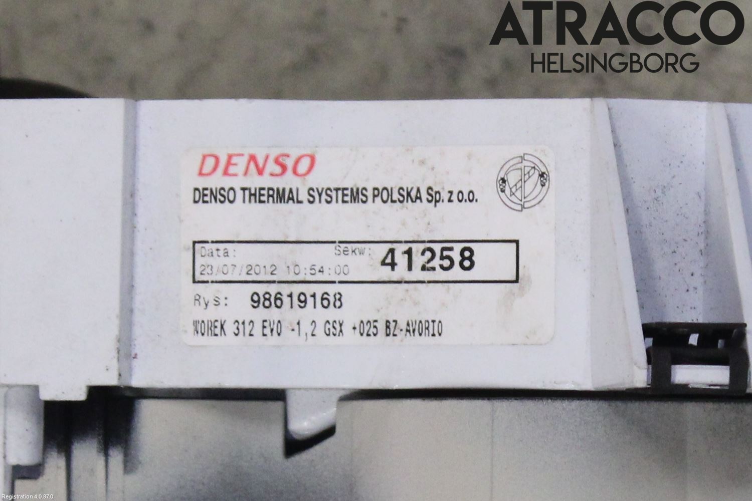 Fiat 500 07- Varme Ac Betjening-Display