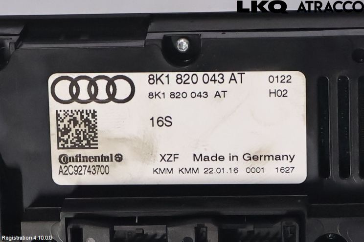 Audi A5 07-16 Varme Ac Betjening-Display