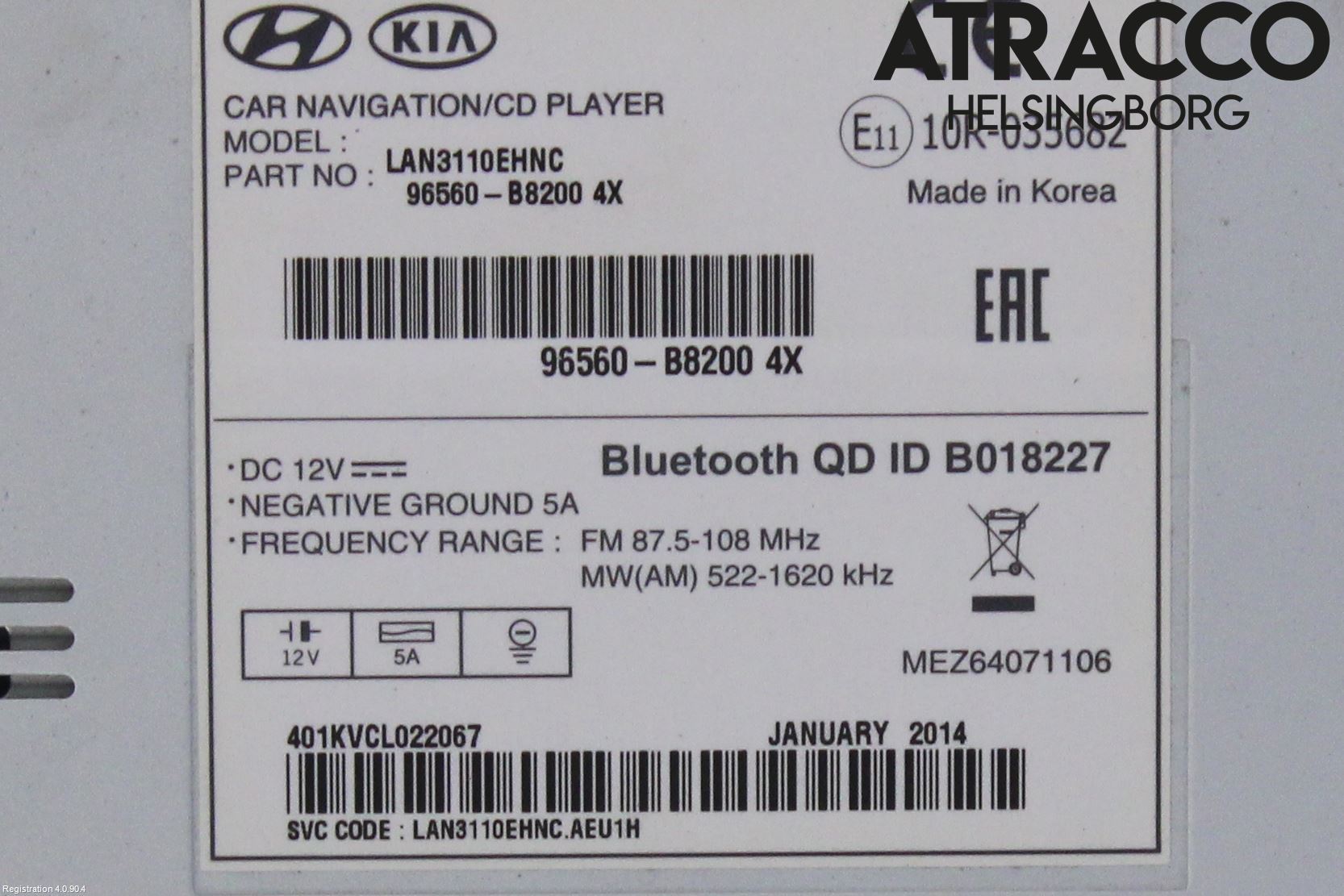 Hyundai SANTA FE 13-18 Stereo Radio Med Cd