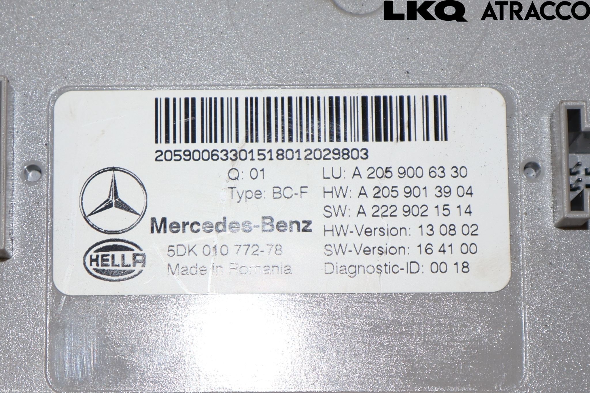 Mercedes-Benz MB GLC-KLASS (X253/C253) 15-22 Styreenhet Øvrig