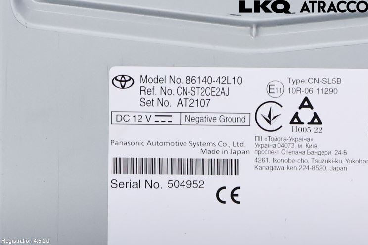 Toyota RAV4 19- Stereo Radio Med Cd