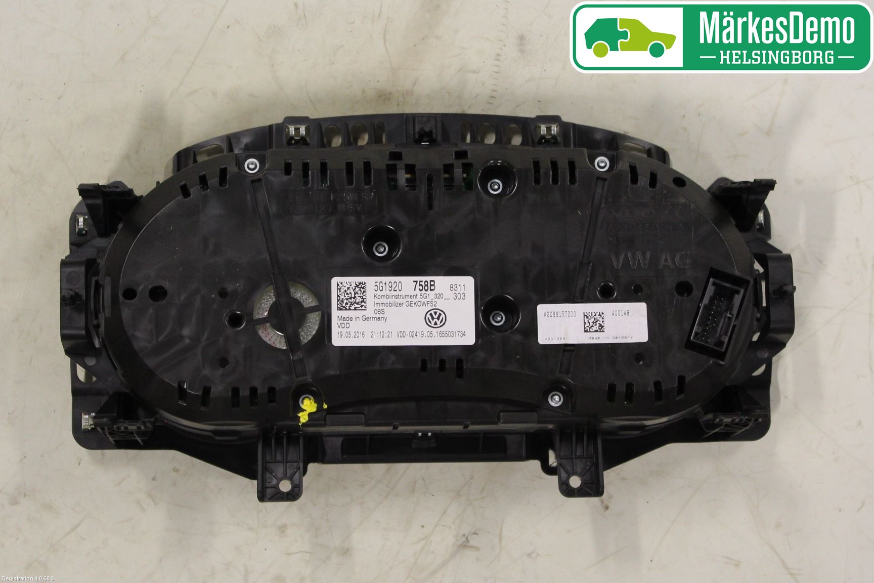 Volkswagen VW GOLF / E-GOLF VII 13-20 Instr Kombinert