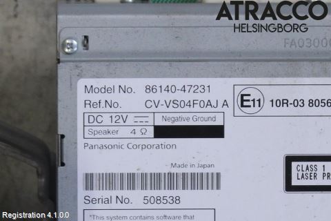 Toyota PRIUS+ ZVW40 12-20 Stereo Radio Med Cd