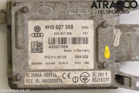 Audi A8/S8 4H 10-17 Sensor Kollisjonsbeskyttelse