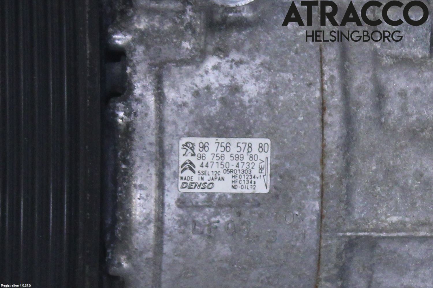 Citroen C4 PICASSO 14-18 Varme Ac Kompressor
