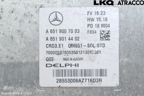 Mercedes-Benz MB GLA-KLASS (X156) 13-20 Styreenhet Innsprøytning