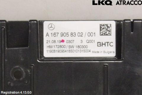 Mercedes-Benz MB A-KLASS (W176) 13-18 Varme Ac Betjening-Display