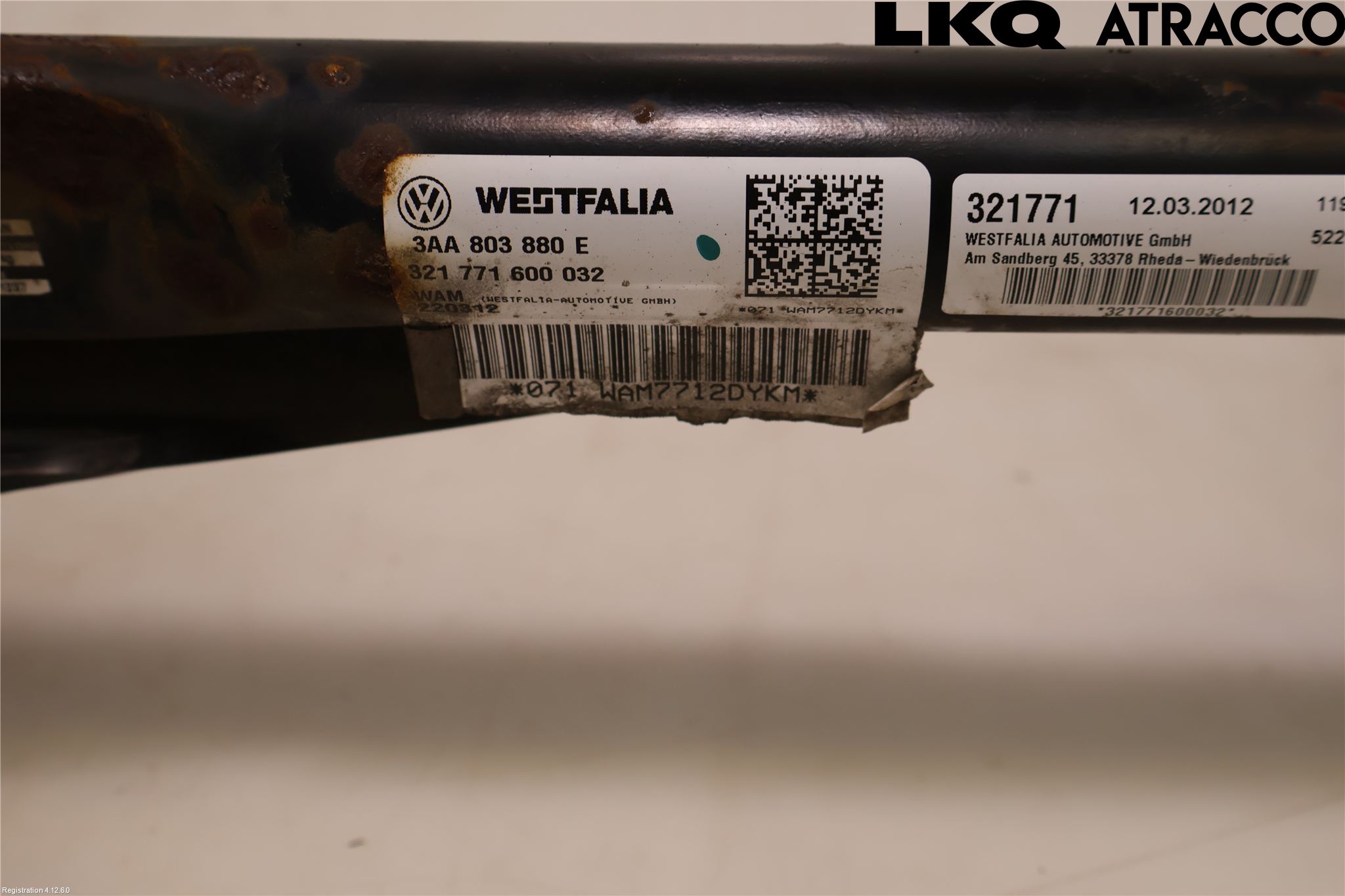 Volkswagen VW PASSAT 11-14 Tilhengerfeste