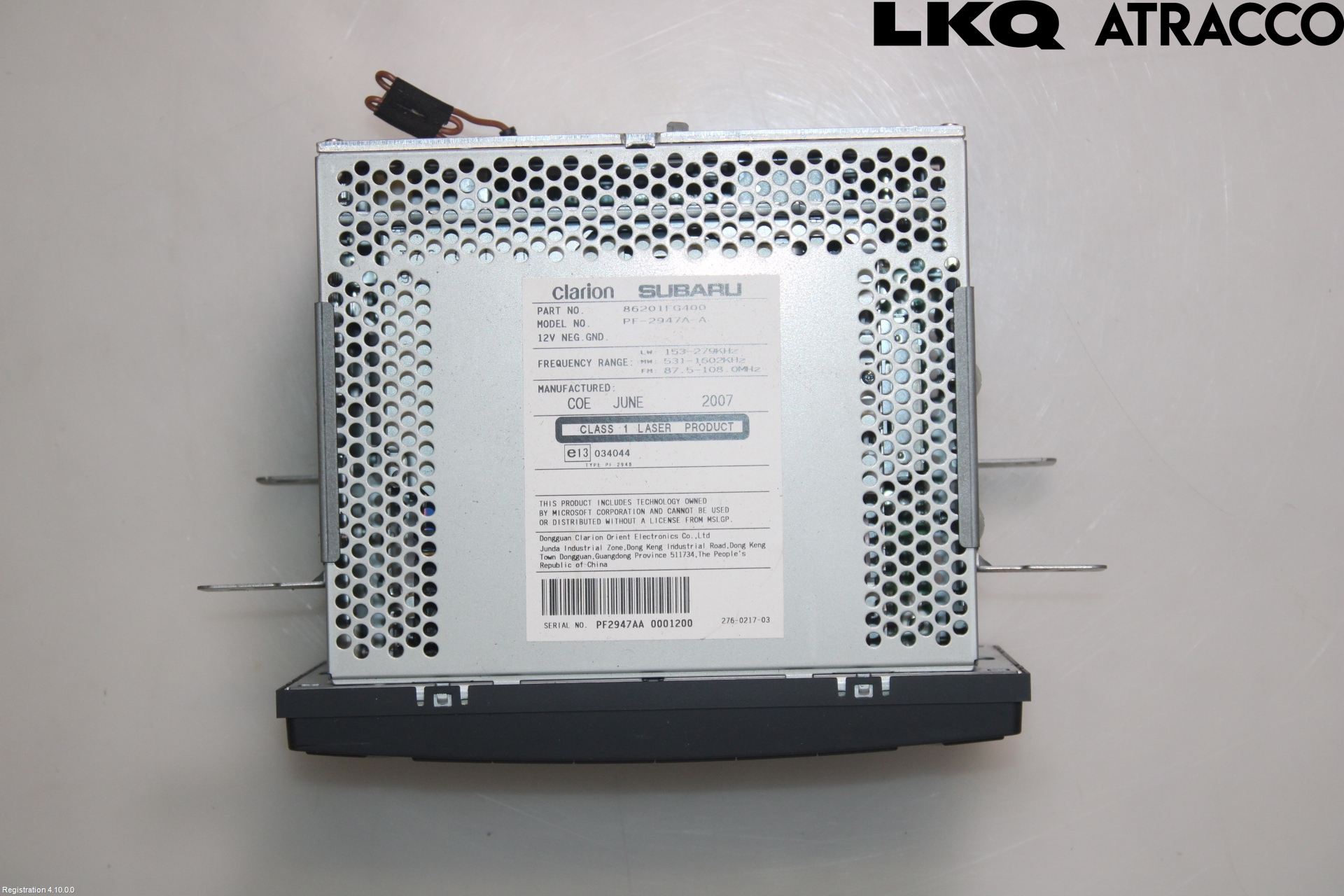 Subaru IMPREZA III 08-11 Stereo Radio Med Cd