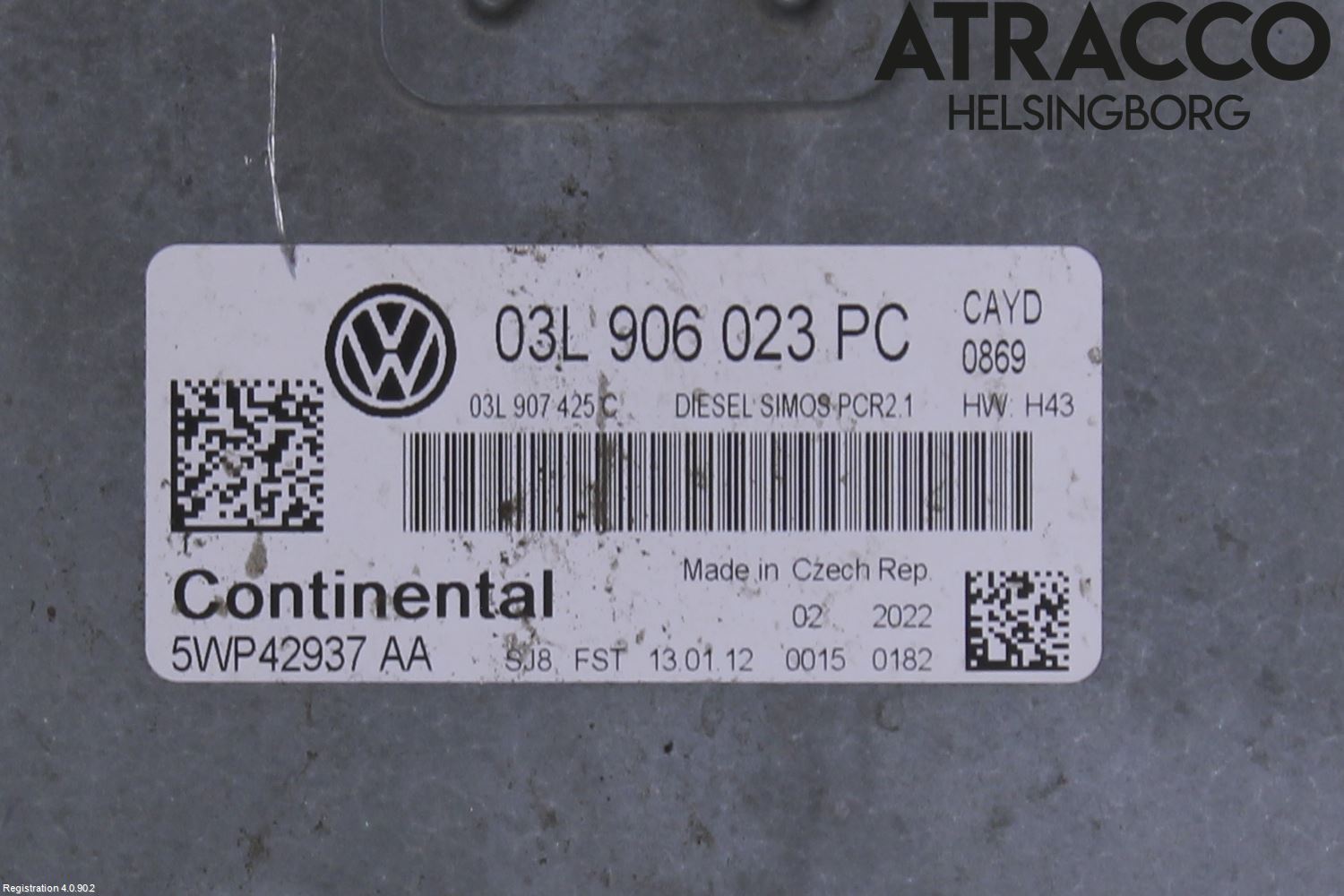 Volkswagen VW CADDY 11-15 Styreenhet Dieselpumpe