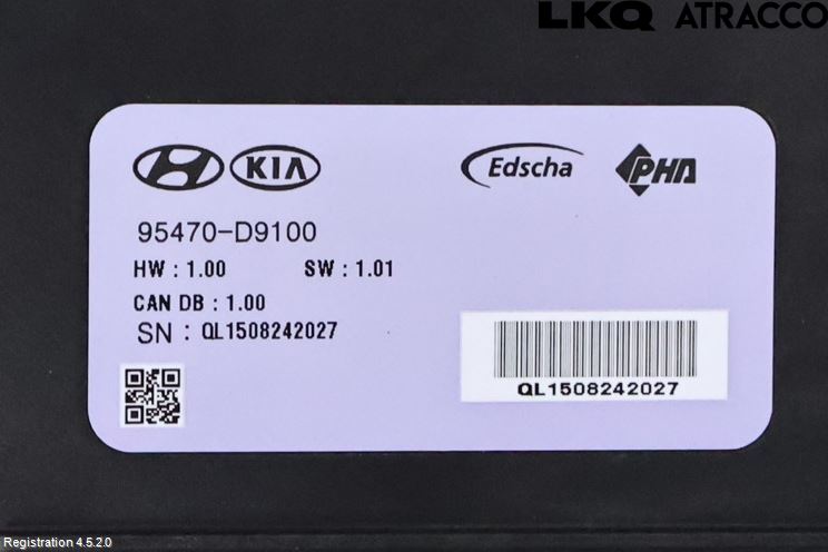 Kia SPORTAGE (QL) 16-21 Styreenhet Bakluke