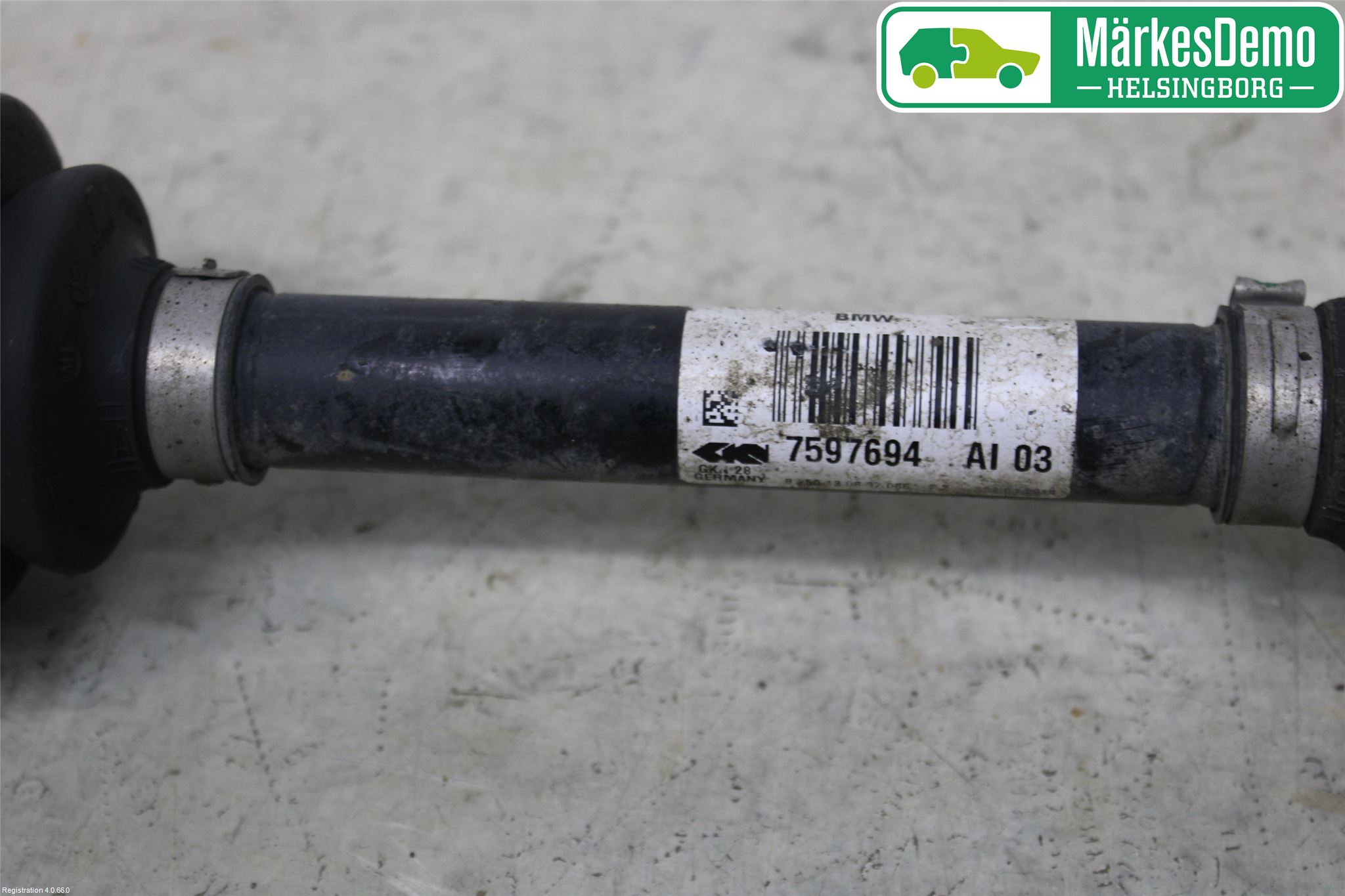 BMW 3 F30/F31/F80 12-19 Drivaksel Foran Kompl Høyre