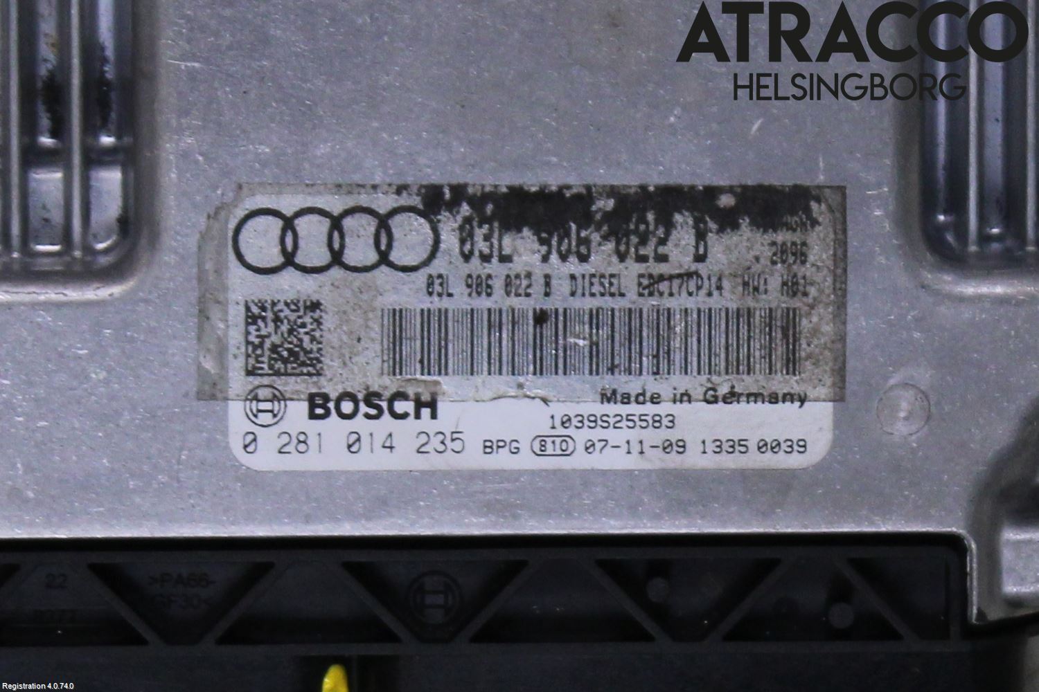 Audi A4/S4 08-11 Styreenhet Dieselpumpe