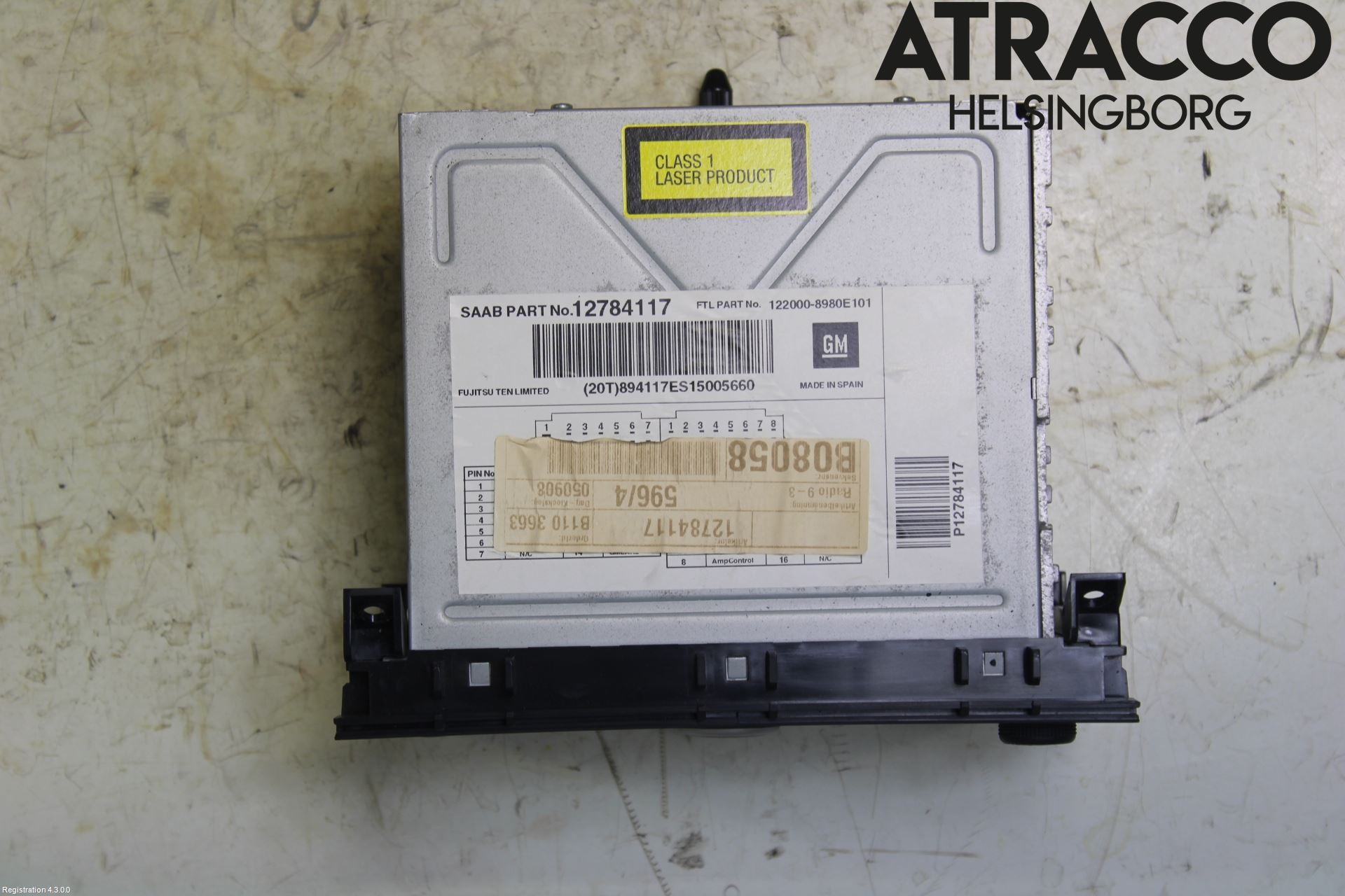 Saab 9-3 VER2/VER3 08-15 Stereo Radio Med Cd