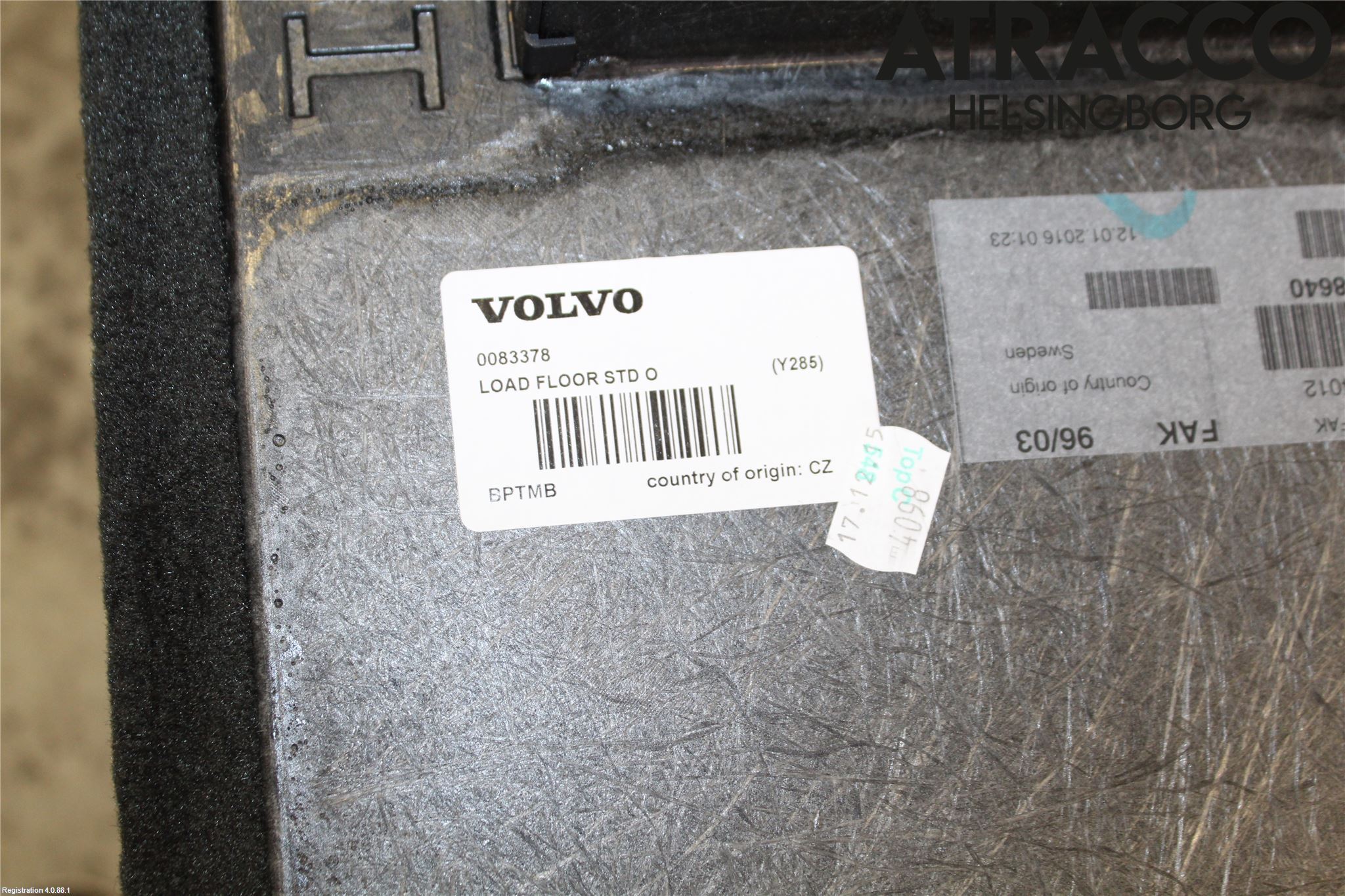 Volvo XC70 14-16 Innr Bagasjeromkledsel