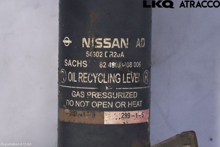 Nissan QASHQAI+2  10-14 Fjærbein Foran Høyre