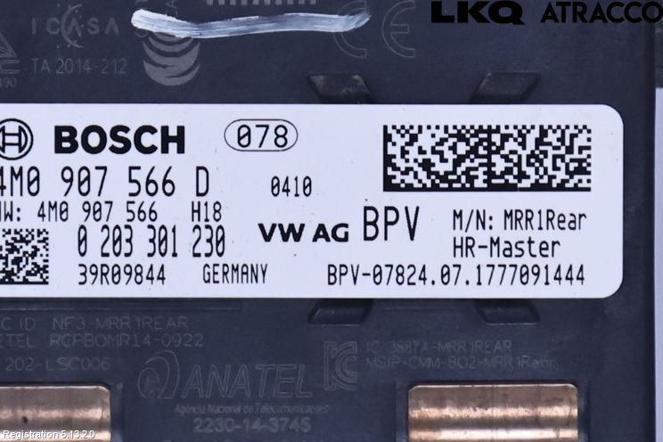 Audi A5 17- Sensor Kollisjonsbeskyttelse