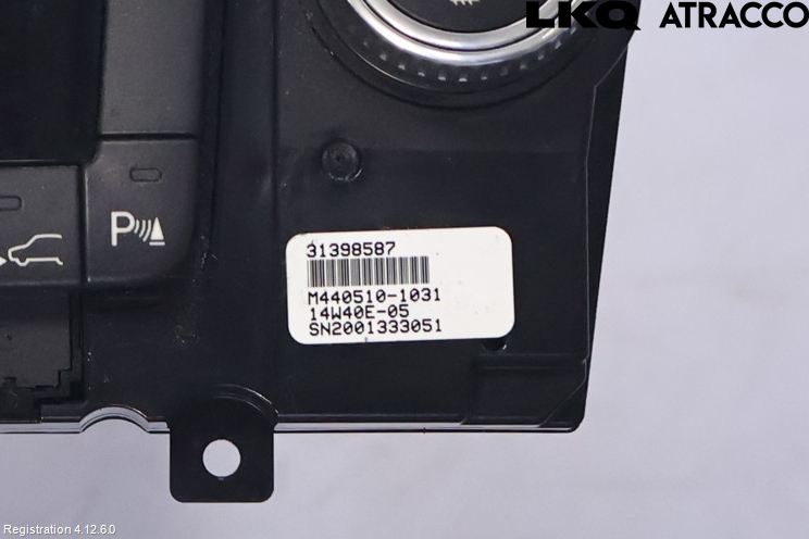 Volvo V70 14-16 Varme Ac Betjening-Display