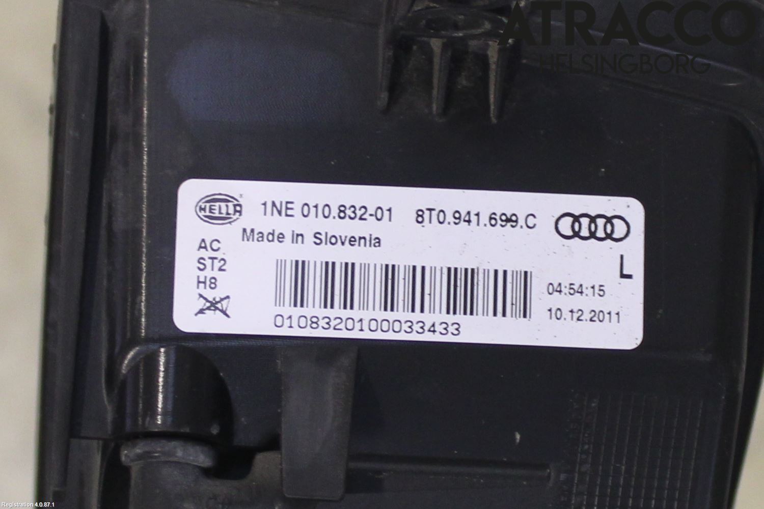 Audi A5 07-16 Frontlykt-Kurve-Tåkelys