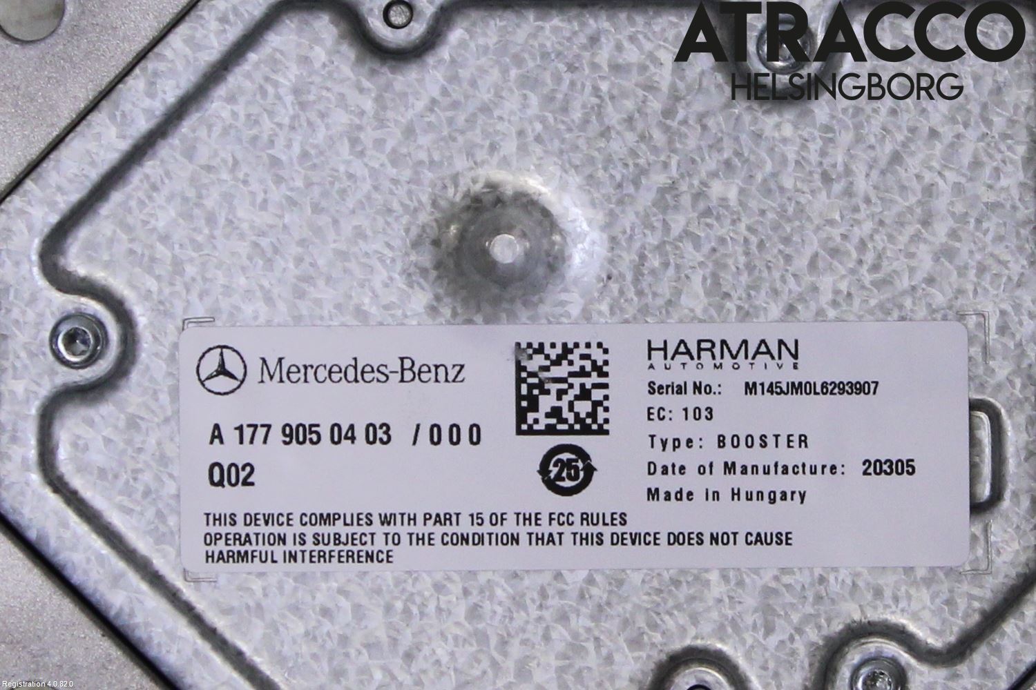 Mercedes-Benz MB CLA-KLASS (C118/X118) 19- Stereo Forsterker