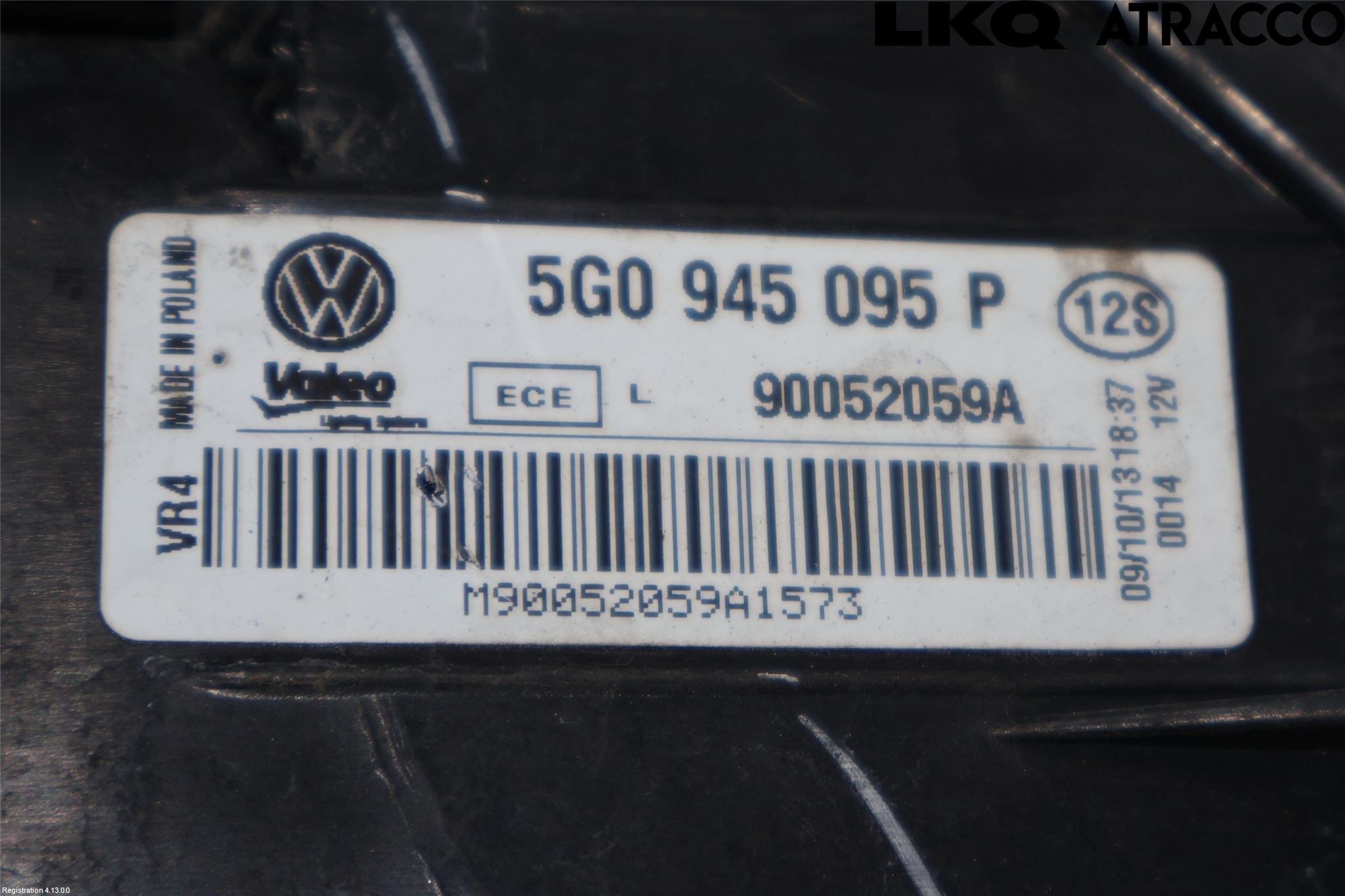 Volkswagen VW GOLF / E-GOLF VII 13-20 Baklykt Venstre